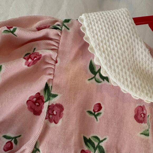 Hartstrings Vintage Floral Bubble Romper Peter Pan Collar 12 Months - Picture 7 of 8